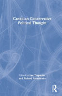 Canadian Conservative Political Thought 1 Lee Trepanier Richard Avramenko