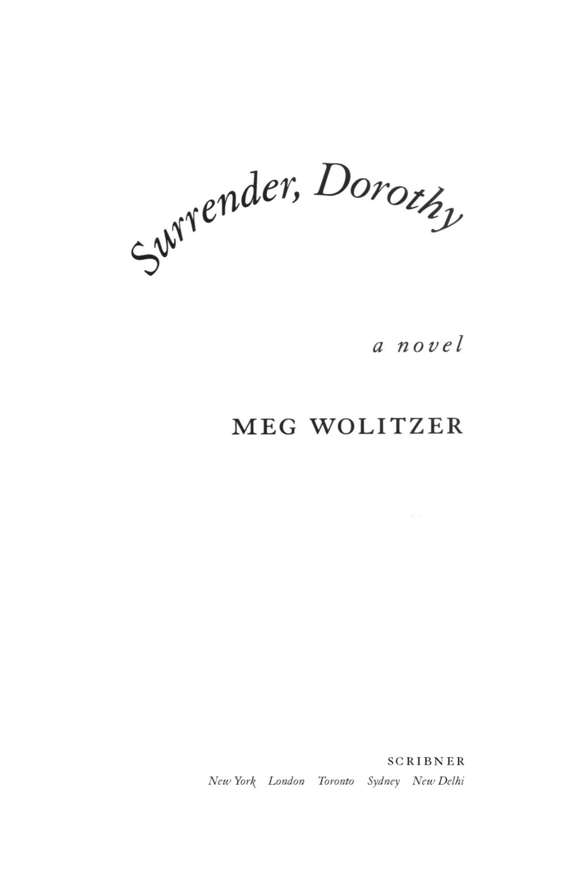 Surrender Dorothy Meg Wolitzer
