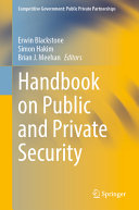 Handbook On Public And Private Security Erwin Blackstone Simon Hakim