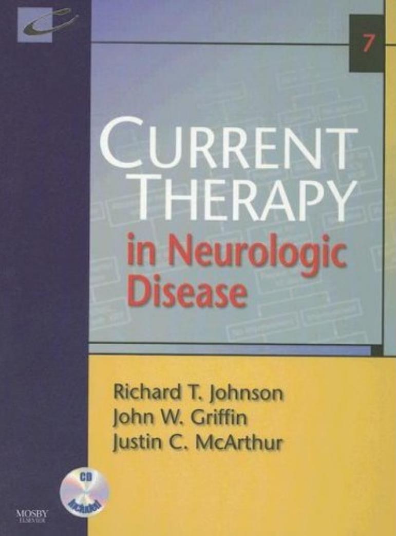 Current Therapy In Neurologic Disease Richard T Johnson Md Author