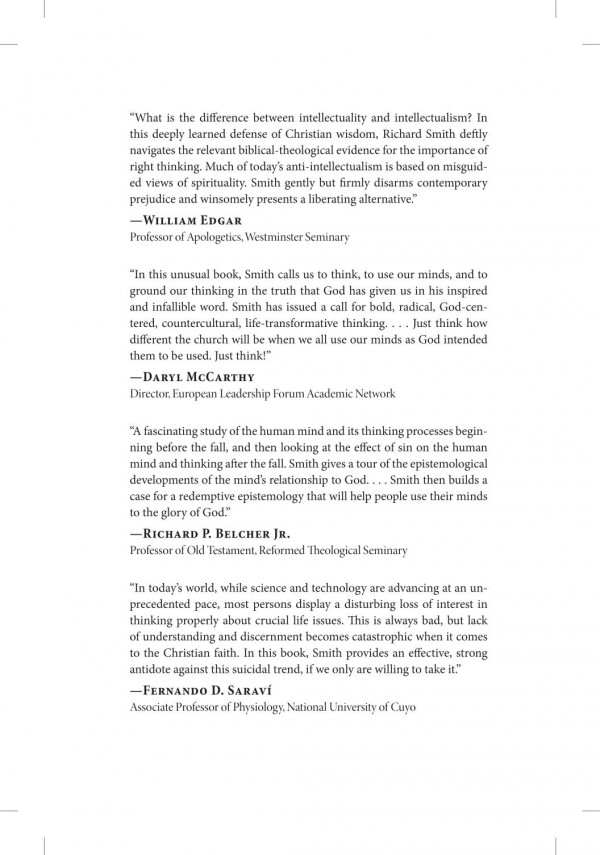 Such A Mind As This A Biblicaltheological Study Of Thinking In The Old Testament Richard L Smith