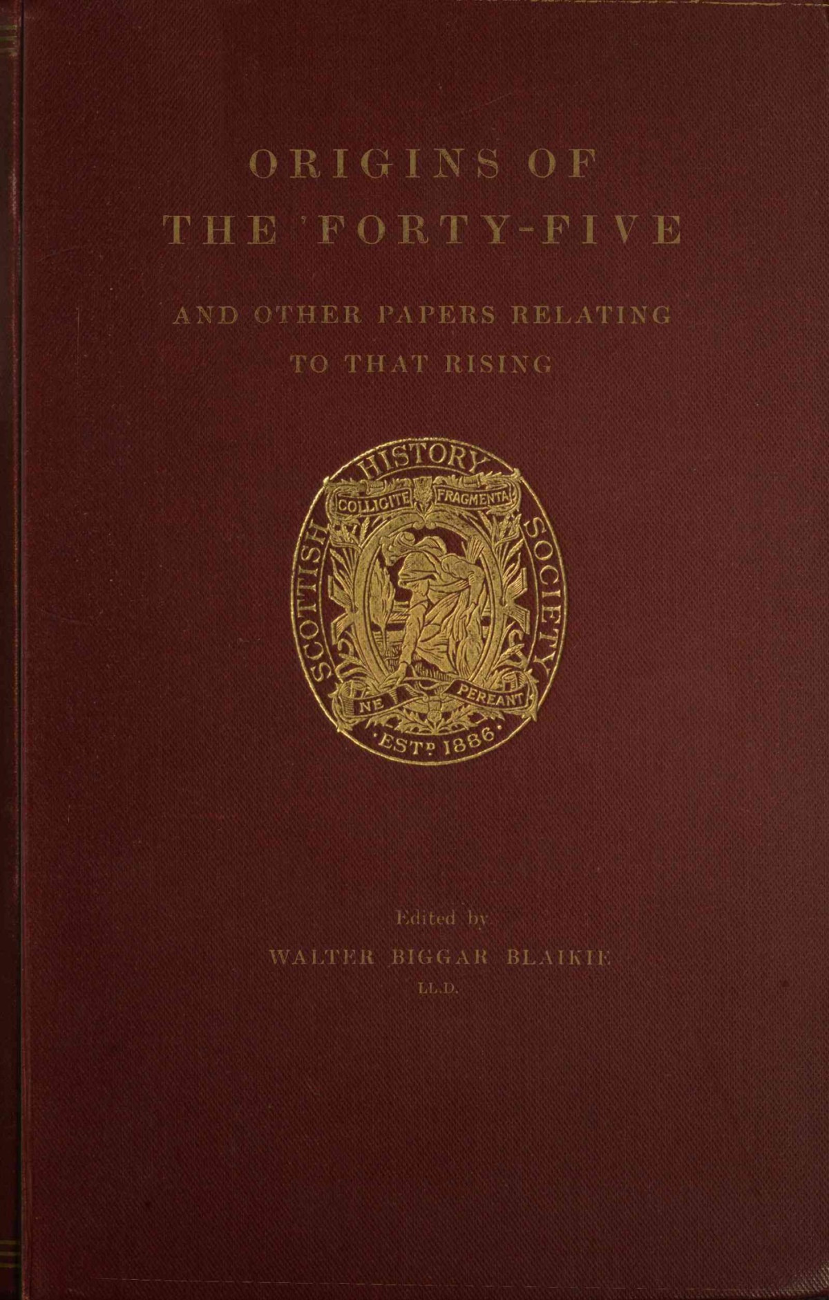 Origins Of The Fortyfive Ebook 71772 Walter Biggar Blaikie