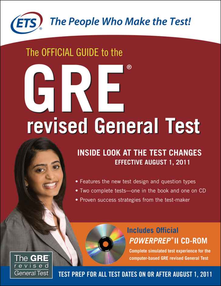 The Official Guide To The Gre Revised General Test Educational Testing Service