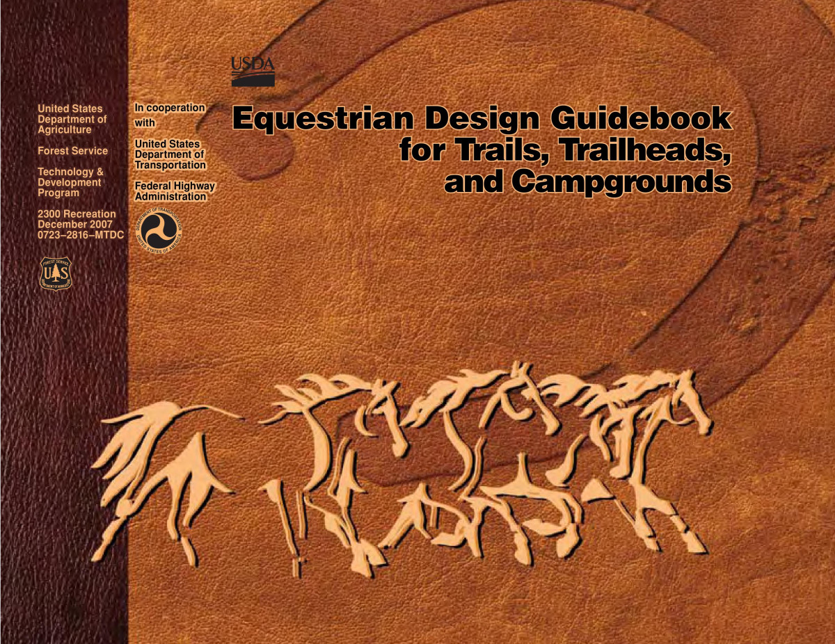 Usda Forest Service Equestrian Trail Design Guidebook Usda Forest Service