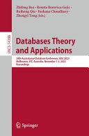 Databases Theory And Applications 34th Australasian Database Conference Adc 2023 Melbourne Vic Australia November 13 2023 Proceedings Zhifeng Bao