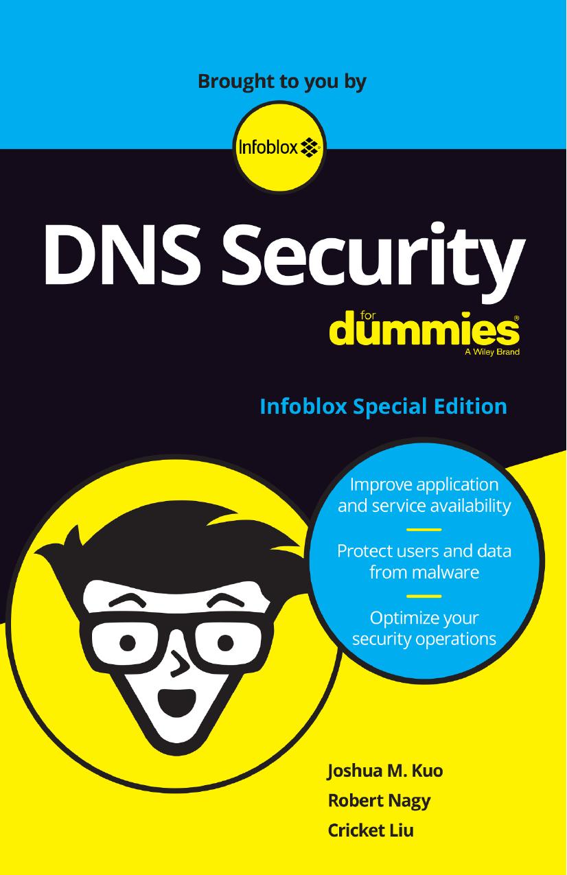 Dns Security For Dummies Infoblox Special Edition Infoblox Special Edition Joshua M Kuo Robert Nagy Cricket Liu