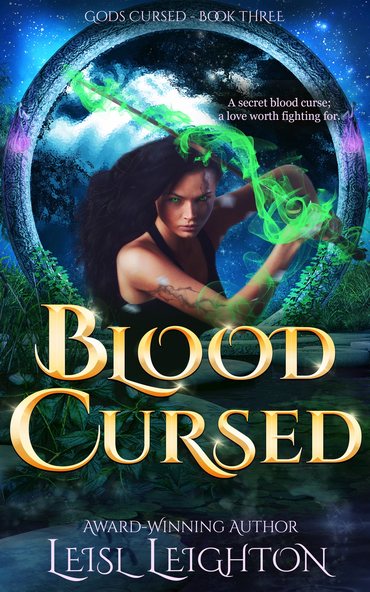 Blood Cursed Gods Cursed Book 3 A Fated Mates Paranormal Urban Fantasy Romance Gods Cursed Series Leighton