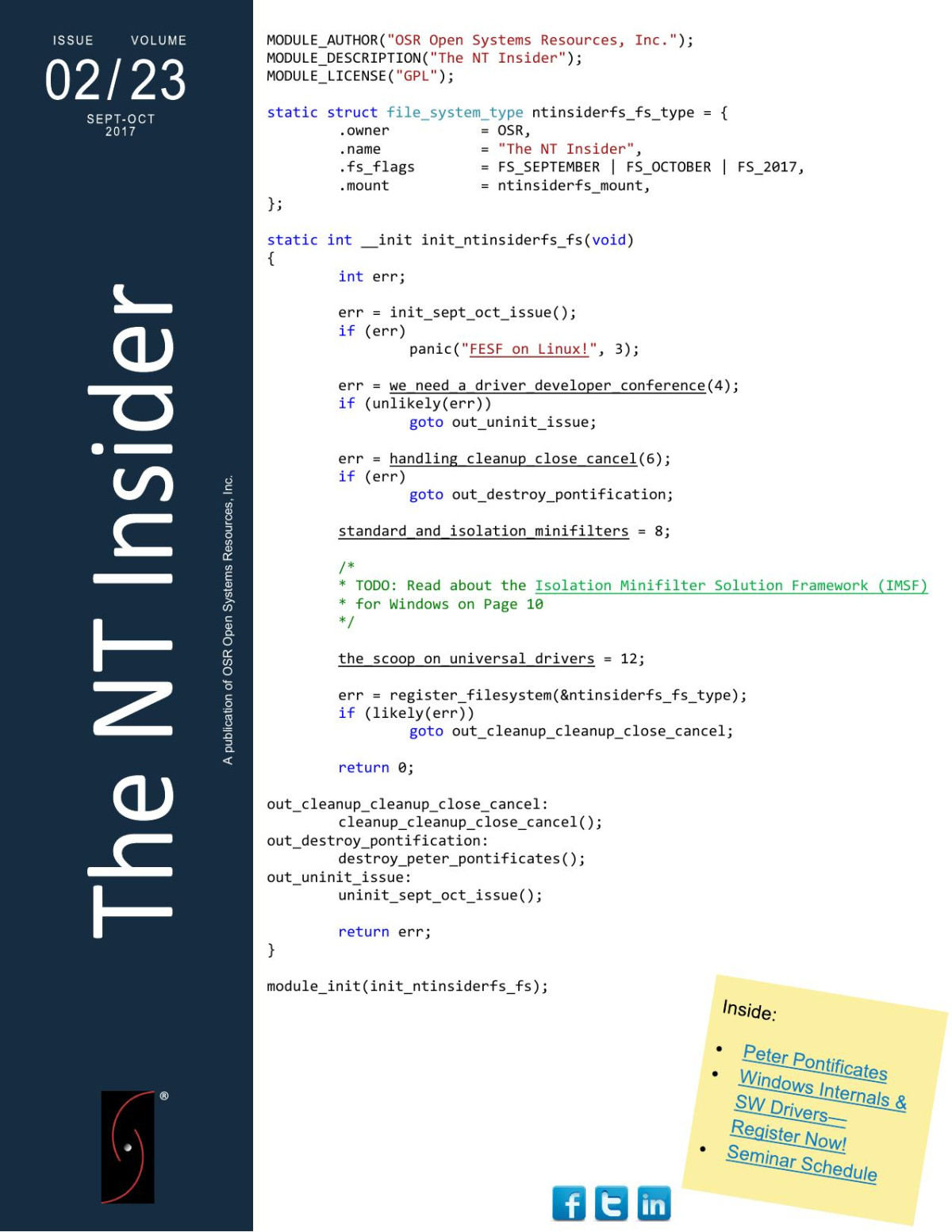 The Nt Insider 2017 Issue 2 Open System Recourses