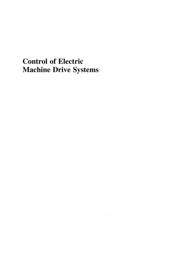 Control Of Electric Machine Drive System Seungki Sul