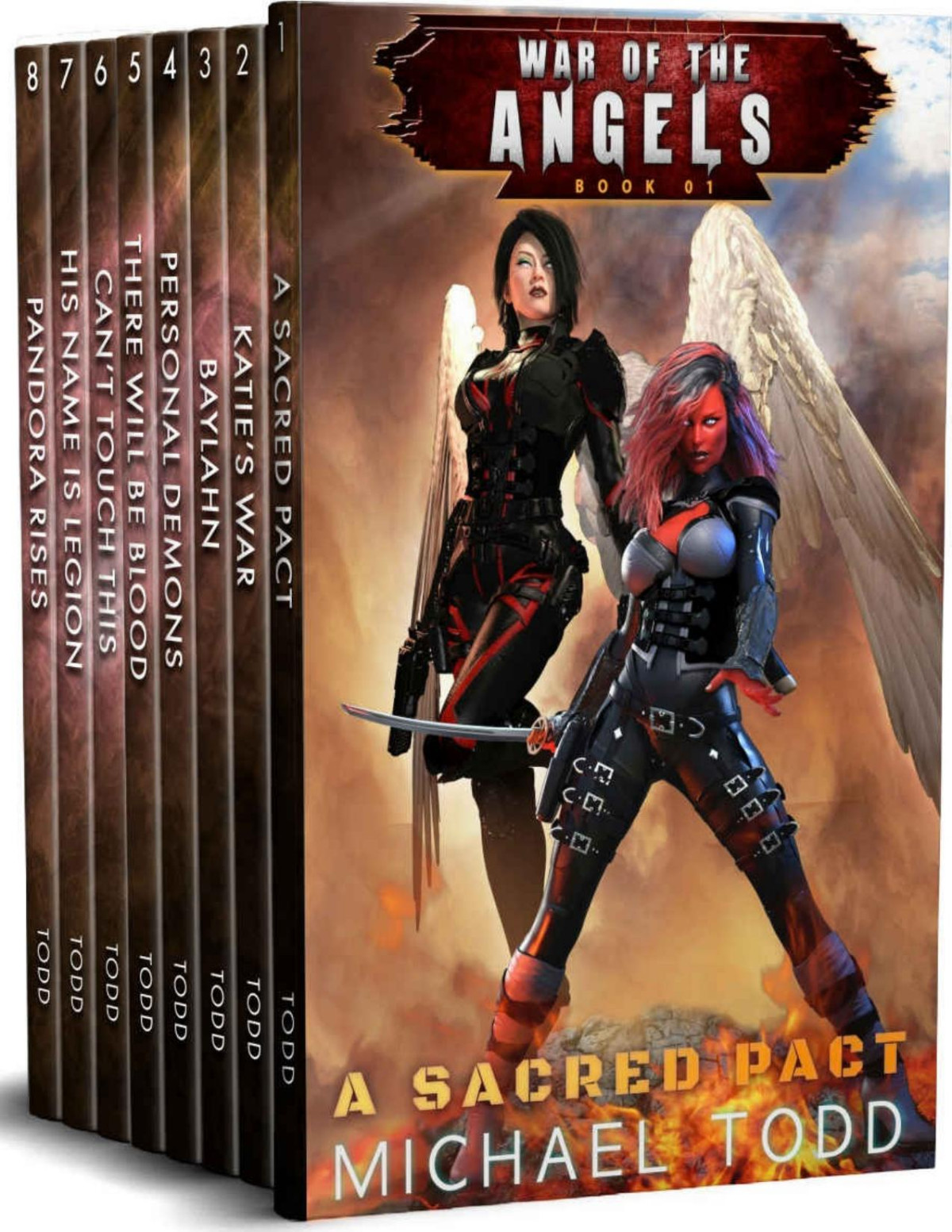 War Of The Angels Complete Omnibus A Sacred Pact Katies War Baylahn Personal Demons There Will Be Blood Cant Touch This His Name Is Legion Pandora Rises Michael Todd Michael Anderle Laurie Starkey