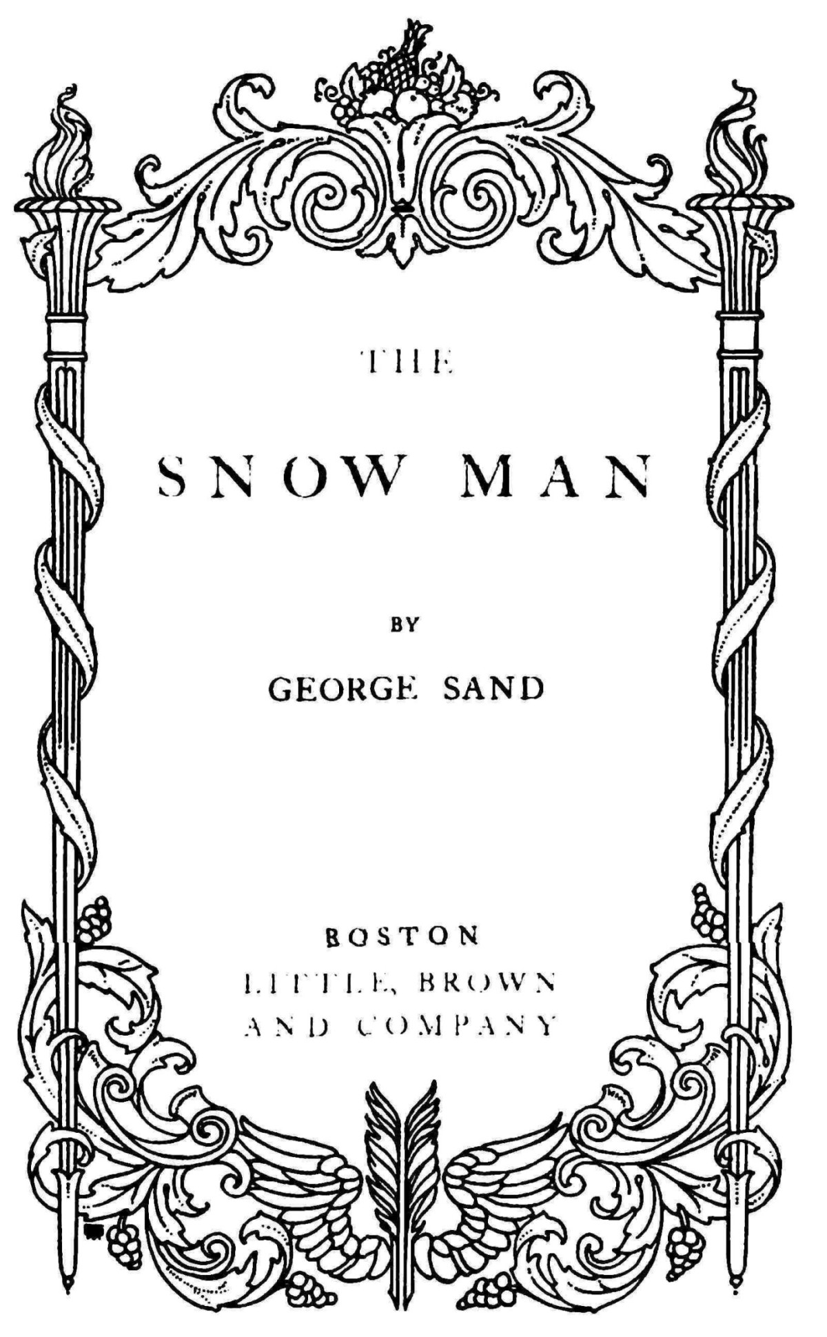 The Snow Man George Sand