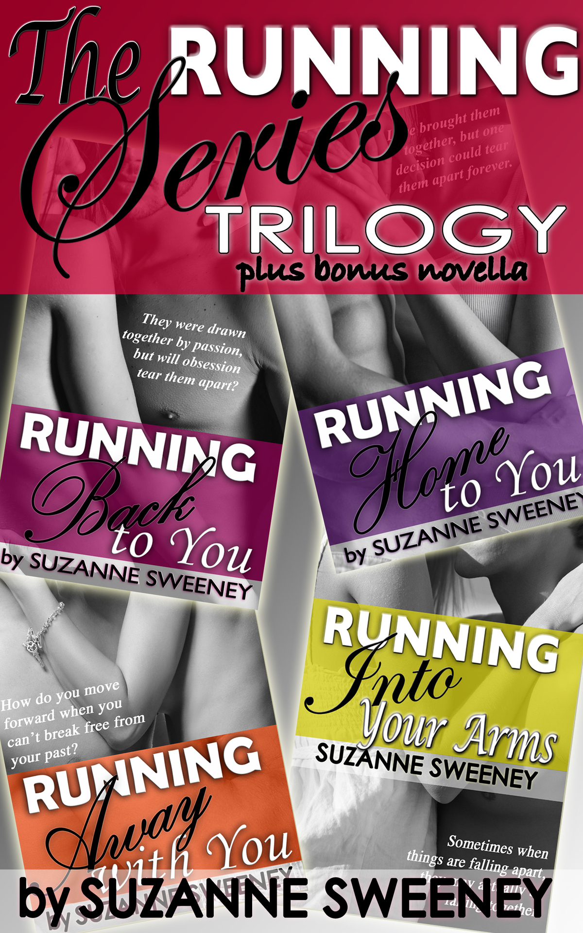 The Running Series Complete Collection 3book Set Plus Bonus Novella Sweeney