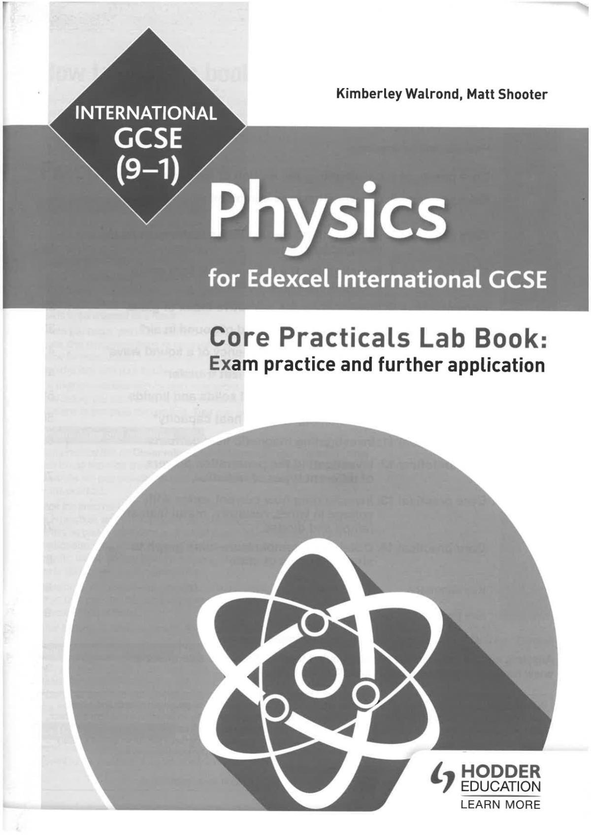 Physics International Gcse Core Practicals Lab Book Exam Practice And Further Application Kimberley Walrond