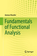 Fundamentals Of Functional Analysis 1st Edition Ammar Khanfer