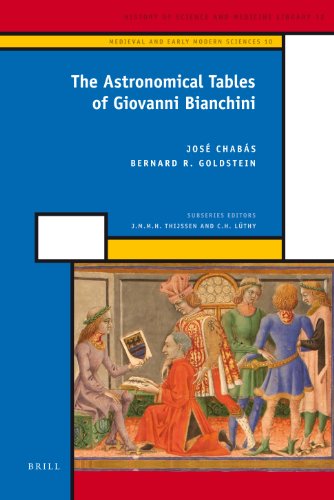 The Astronomical Tables Of Giovanni Bianchini Illustrated Jos Chabs