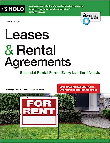 Leases Rental Agreements Essential Rental Forms Every Landlord Needs 15th Edition 15th Janet Portman