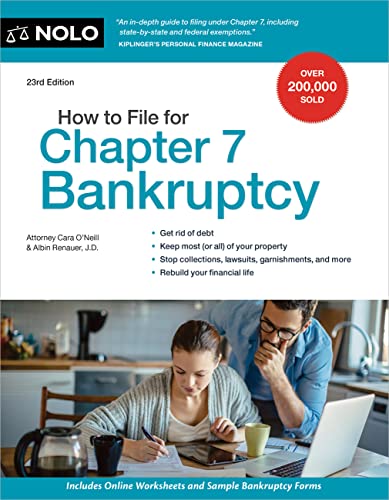 How To File For Chapter 7 Bankruptcy 23rd Edition Twentieth Third Oneill Attorney