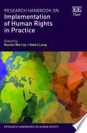 Research Handbook On Implementation Of Human Rights In Practice 1st Edition Rachel Murray