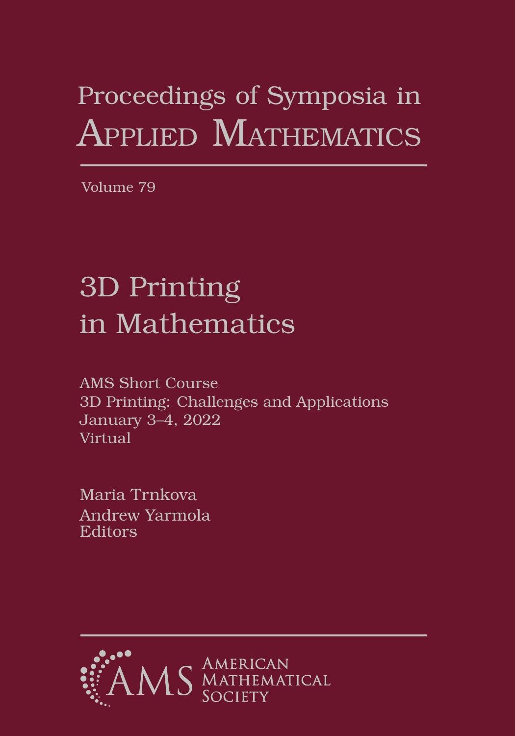 3d Printing In Mathematics