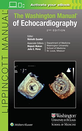 The Washington Manual Of Echocardiography 2e August 4 20161496321286lww Second Quader Md