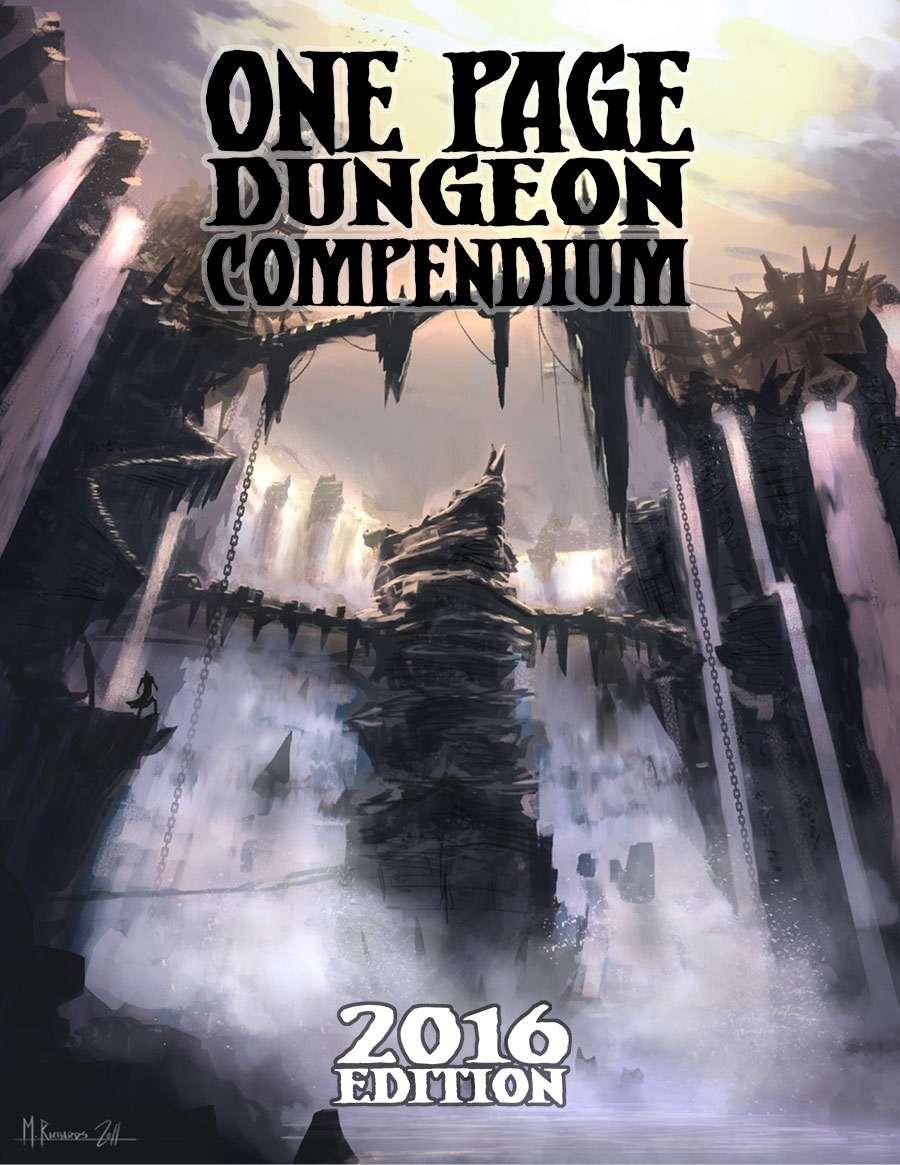 One Page Dungeon Compendium 2016 Edition 2016th Edition Shattered Pike Studio