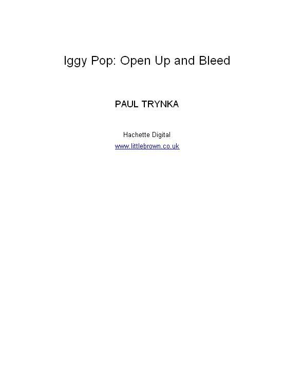 Iggy Pop Paul Trynka