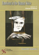 Emotions In The Human Voice Volume 2 Clinical Evidence 1st Edition Krzysztof Izdebski