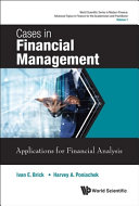 Cases In Financial Management Applications For Financial Analysis Ivan E Brick
