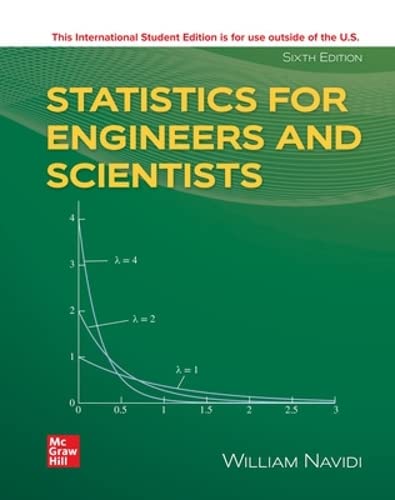 Statistics For Engineers And Scientists 6th Edition 6th William Navidi