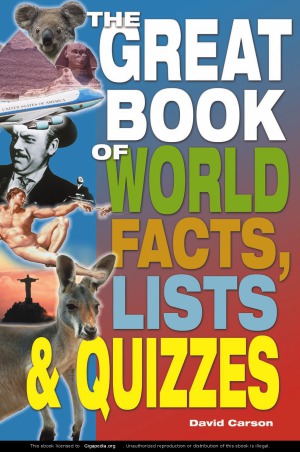 Great Book Of World Facts Lists Quizzes David Carson