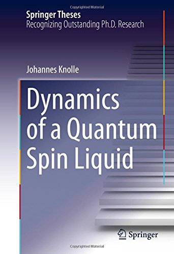 Dynamics Of A Quantum Spin Liquid 1st Edition Johannes Knolle