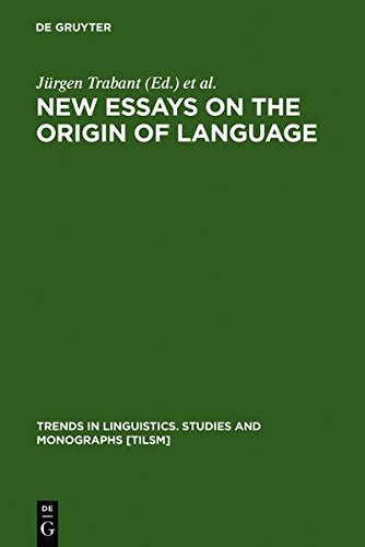 New Essays On The Origins Of Language Jrgen Trabant Sean Ward