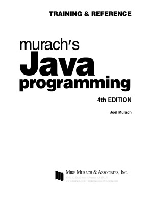 Murachs Java Programming 4th Edition Joel Murach