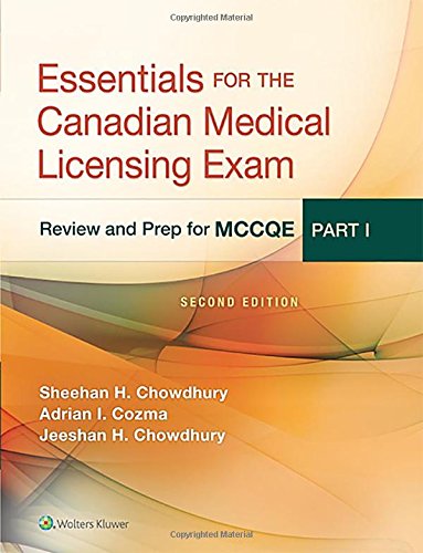 Essentials For The Canadian Medical Licensing Exam Review And Prep For Mccqe Part I 29th Edition Sheehan H Chowdhury