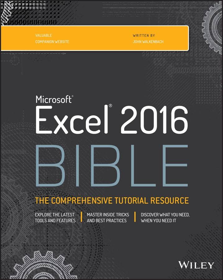 Excel 2016 Bible 1st Edition John Walkenbach