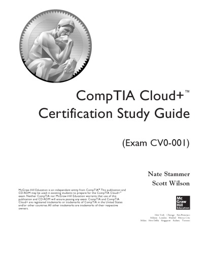 Comptia Cloud Certification Study Guide Exam Cv0001 Nate Stammer