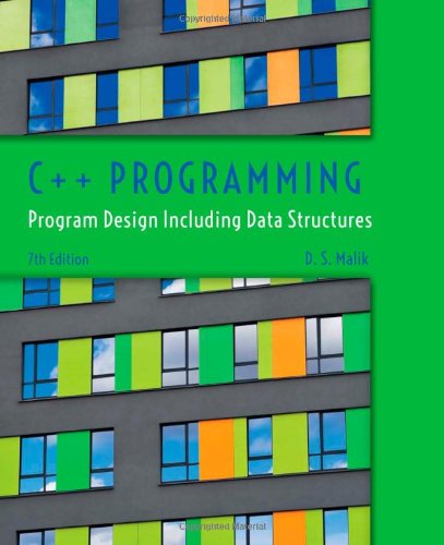 C Programming Program Design Including Data Structures 7th Edition D S Malik