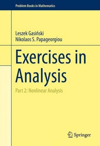 Exercises In Analysis Part 2 Nonlinear Analysis 1st Edition Leszek Gasinski