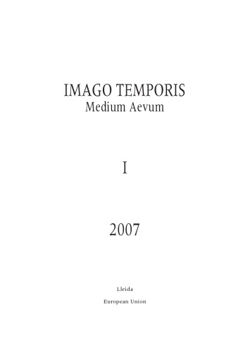 Journal Imago Temporis Medium Aevum Espai Poder I Cultura