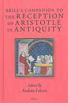 Brills Companion To The Reception Of Aristotle In Antiquity Falcon