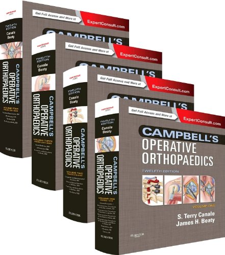 Campbells Operative Orthopaedics 4volume Set 12th Edition S Terry Canale