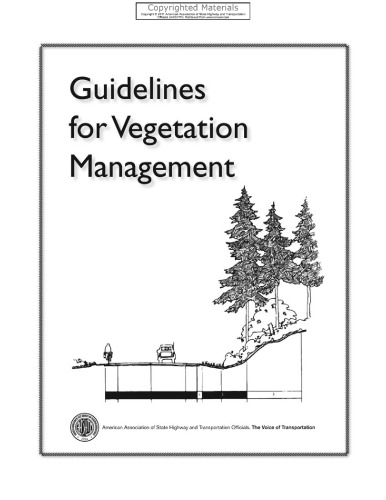 Guidelines For Vegetation Management 1st Edition