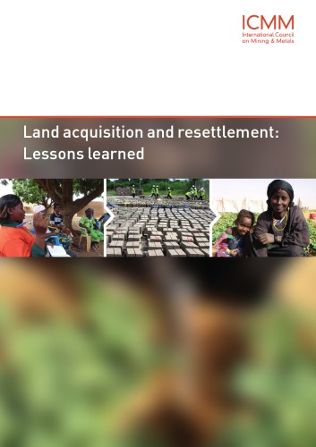Land Acquisition And Resettlement Lessons Learned