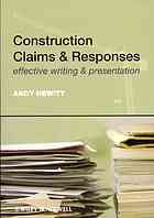 Construction Claims Responses Effective Writing Presentation 2nd Hewitt