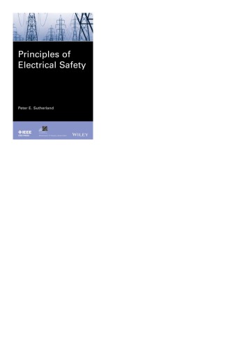 Principles Of Electrical Safety Sutherland Peter E