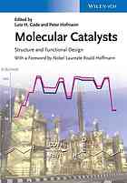 Molecular Catalysts Structure And Functional Design Gade Lutz H Hofmann