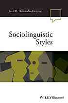 Sociolinguistic Styles Hernández Campoy Juan Manuel