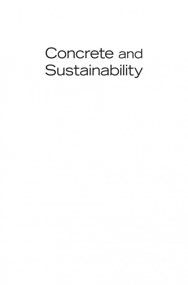 Concrete And Sustainability Jahren Per Sui Tongbo