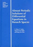 Almost Periodic Solutions Of Differential Equations In Banach Spaces Hino