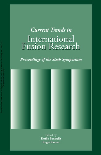 Current Trends In International Fusion Research Proceedings Of The Sixth Symposium Raman